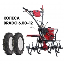 Brado GM-850SB + колеса 6.00-12 культиватор бензиновый с пониженной передачей Brado GM-850SB + колеса 6.00-12 культиватор бензиновый с пониженной передачей