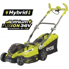 ONE+ / Электрическая газонокосилка гибридная Ryobi OLM 1834H
